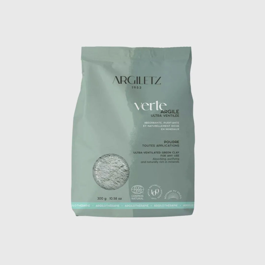 Argile verte en poudre ultra ventilée 300g Soin ciblé Argiletz 