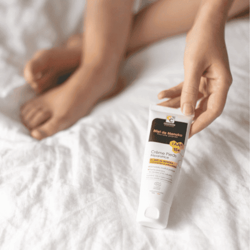 Crème pieds réparatrice au miel de Manuka Soin ciblé Comptoirs & Compagnies 